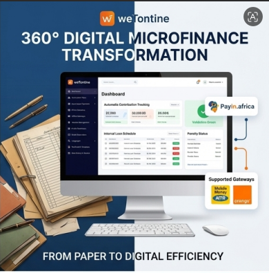 360° Digital Transformation for Microfinance & Cooperatives with weTontine